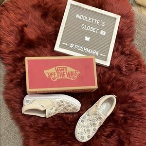 Vans Floral Slip-On Sneakers